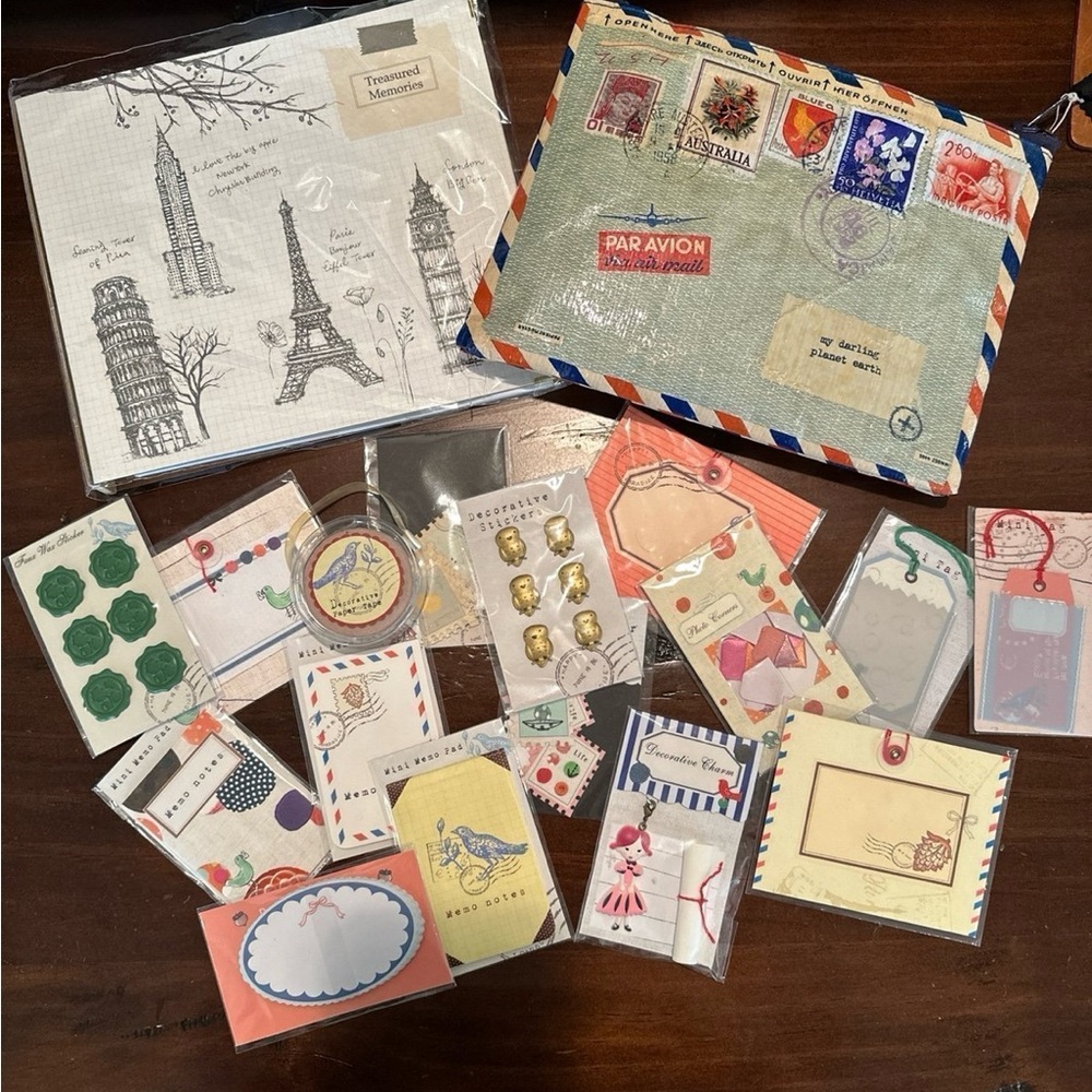 Papyrus Scrapbook, Zip Pouch and Accessories
